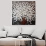 Wallity Cuadro de Pintura al Óleo Decorativa Multicolor 70 x 70 cm